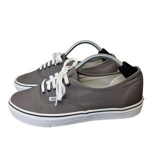 Vans Men's 12 Low-Top Gray Canvas Skate Sneakers 721356